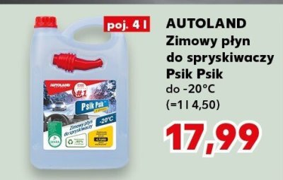 Zimowy płyn do spryskiwaczy Psik Psik do -20°C promocja w Kaufland