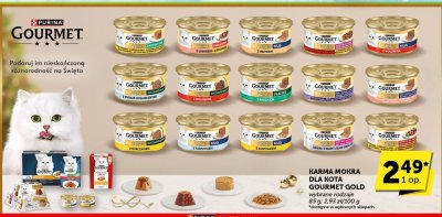 Karma mokra dla kota Gourmet Gold wybrane rodzaje promocja w Groszek