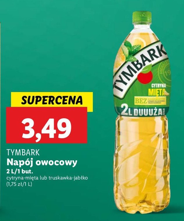 Napój cytryna-mięta Tymbark 1936 promocja