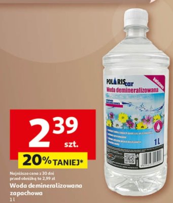Woda demineralizowana zapachowa promocja w Auchan