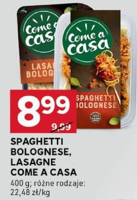 Spaghetti Bolognese, Lasagne Come a Casa promocja w Stokrotka