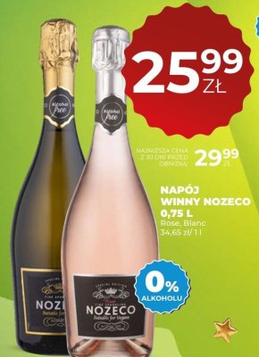 Napój winny Nozeco 0,75 L Rose, Blanc promocja w Duży Ben