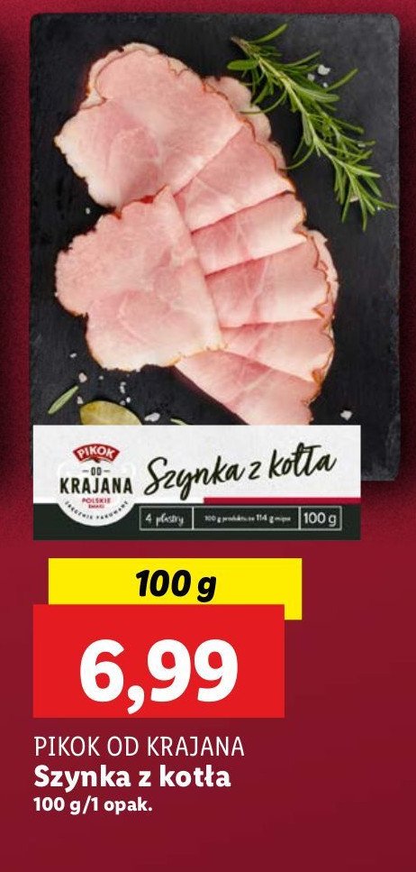 Szynka z kotła Pikok promocja w Lidl