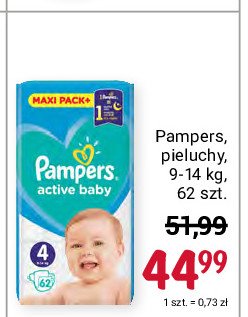 Pieluszki dla dzieci Pampers active baby promocja