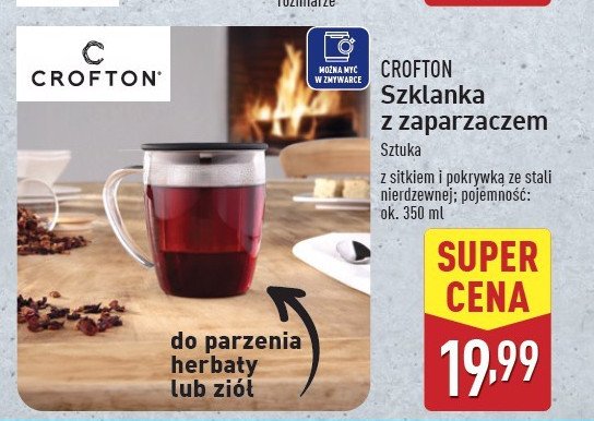 Szklanka z zaparzaczem 350 ml promocja w Aldi