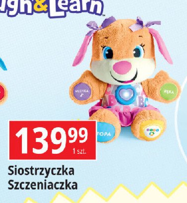 Siostrzyczka szczeniaczka uczniaczka Fisher-price promocja w Leclerc