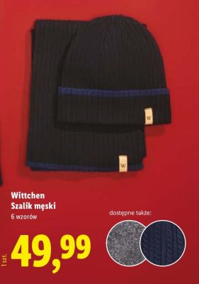 Wittchen Szalik męski 6 wzorów promocja w Lidl