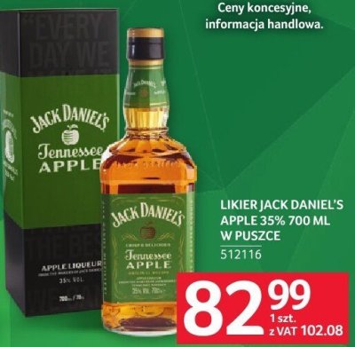 Likier Jack Daniel's Apple 35% 700 ml w puszce promocja w Selgros