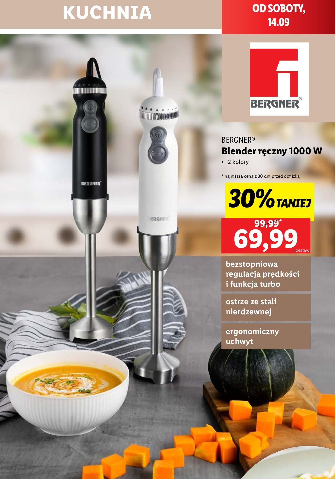 Blender 1000 w Bergner promocja