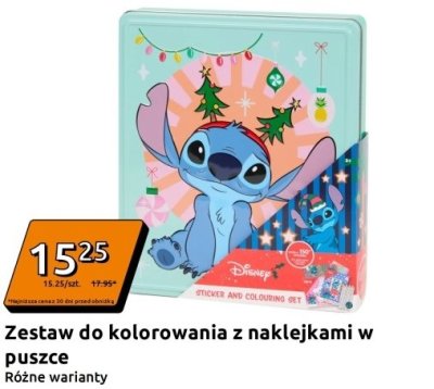 Zestaw do kolorowania z naklejkami w puszce różne warianty promocja w Action