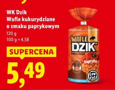 Wafle kukurydziane o smaku paprykowym promocja w Lidl