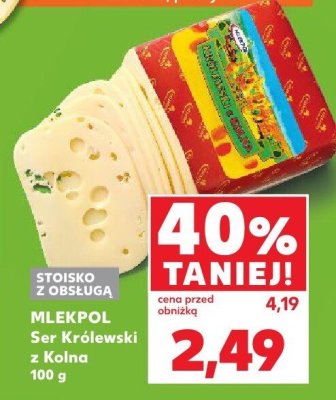 Ser Królewski z Kolna promocja w Kaufland