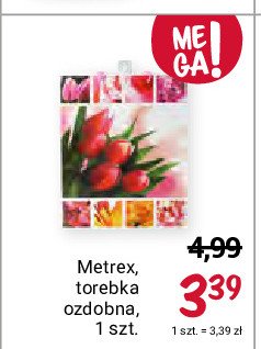 Torebka ozdobna kwiaty METREX promocja