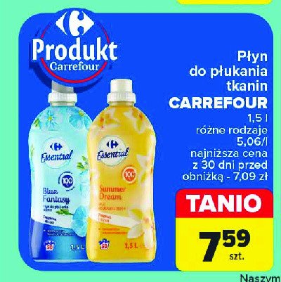 Płyn do płukania summer dream Carrefour essential promocja