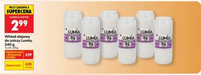 Wkład olejowy do zniczy 240 g promocja w Biedronka