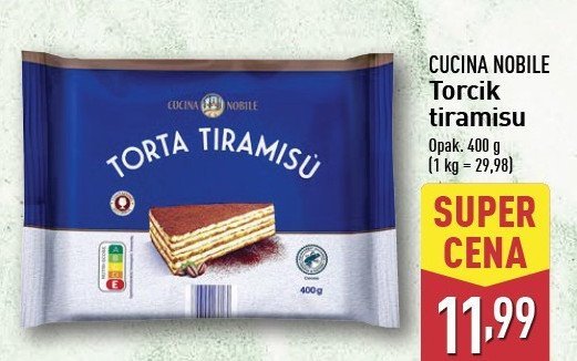 Torcik tiramisu Cucina nobile promocja