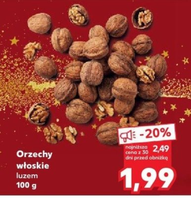 Orzechy włoskie luzem promocja w Kaufland