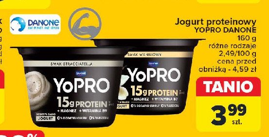 Jogurt proteinowy wanilia Danone yopro promocja w Carrefour Market