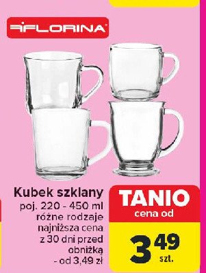 Kubek szklany Florina (florentyna) promocja