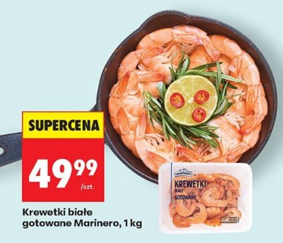 Krewetki białe gotowane Marinero promocja w Biedronka