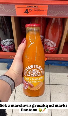 Sok pomidorowo-marchwiowy z gruszką promocja w Biedronka