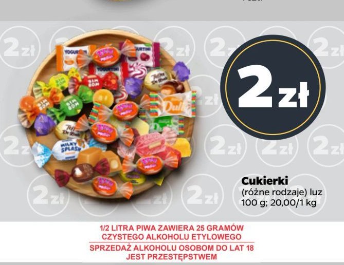 Cukierki yogurtini broskwiniowe Roshen promocja w Netto