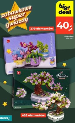 Klocki Flowers Building block series 458 elementów promocja w Dealz