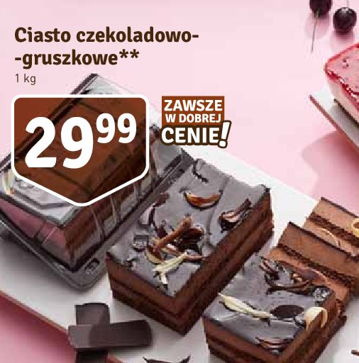 Ciasto czekoladowo-gruszkowe promocja