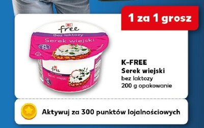 Serek wiejski bez laktozy promocja w Kaufland