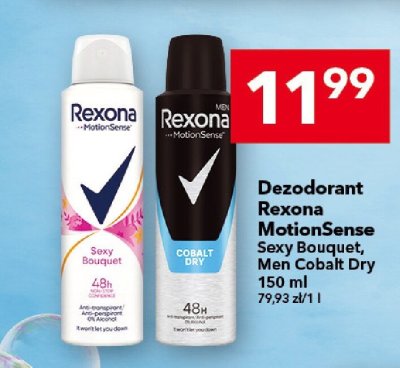 Dezodorant Rexona MotionSense Sexy Bouquet, Men Cobalt Dry 150 ml promocja w LEWIATAN