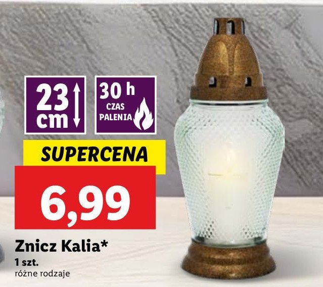 Znicz kalia promocja w Lidl