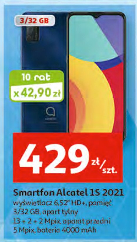 Smartfon 1s czarny Alcatel promocja