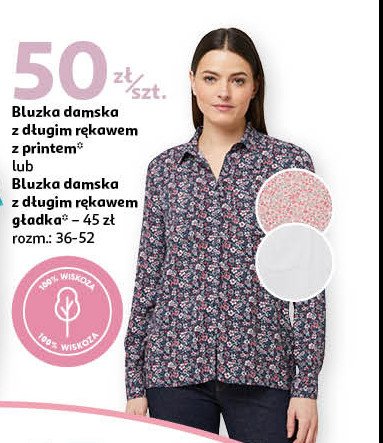 Bluzka damska długi rękaw z printem promocja