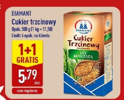 Cukier trzcinowy DIAMANT promocja w Aldi