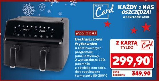 Frytownica beztłuszczowa 2 x 4 l promocja