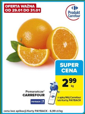 Pomarańcze CARREFOUR promocja w Carrefour Express