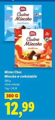 Mleczko w czekoladzie, różne rodzaje promocja w Lidl