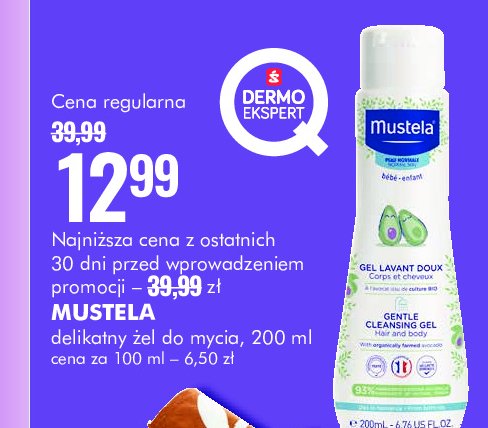 Żel do mycia awokado Mustela bebe promocja