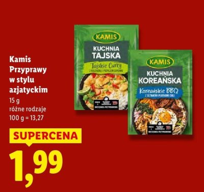 Przyprawy w stylu azjatyckim różne rodzaje promocja w Lidl