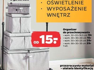 Organizer do przechowywania 30×30×30 cm promocja w Netto