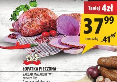 Łopatka pieczona Zakład Masarski M promocja w Arhelan