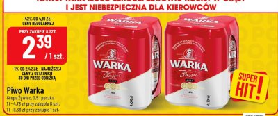 Piwo Warka Grupa Żywiec promocja w POLOmarket