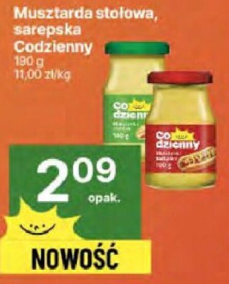 Musztarda stołowa, sarepska Codzienny promocja w Delikatesy Centrum