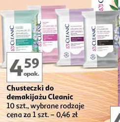 Chusteczki do demakijażu do cery normalnej i mieszanej Cleanic natural beauty promocja