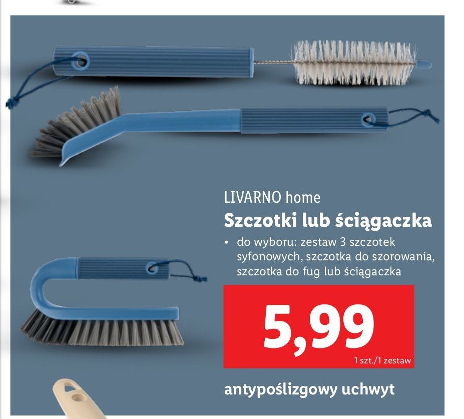 Zestaw szczotel syfonowych LIVARNO HOME promocja w Lidl