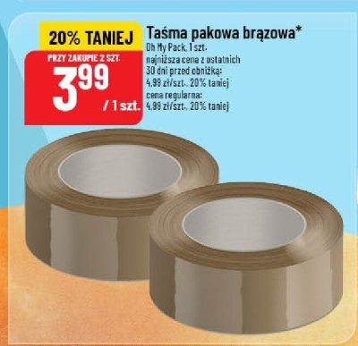 Taśma pakowa brązowa promocja w POLOmarket