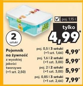 Pojemnik do przechowywania żywności 1.15 l promocja