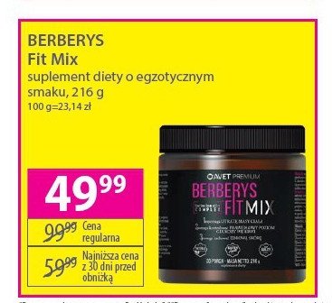Suplement diety Berberys fit mix promocja