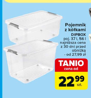 Pojemnik z kółkami 37 l promocja