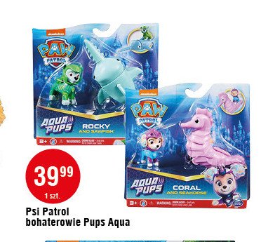 Figurka aqua pups coral i konik morski Spin master promocja